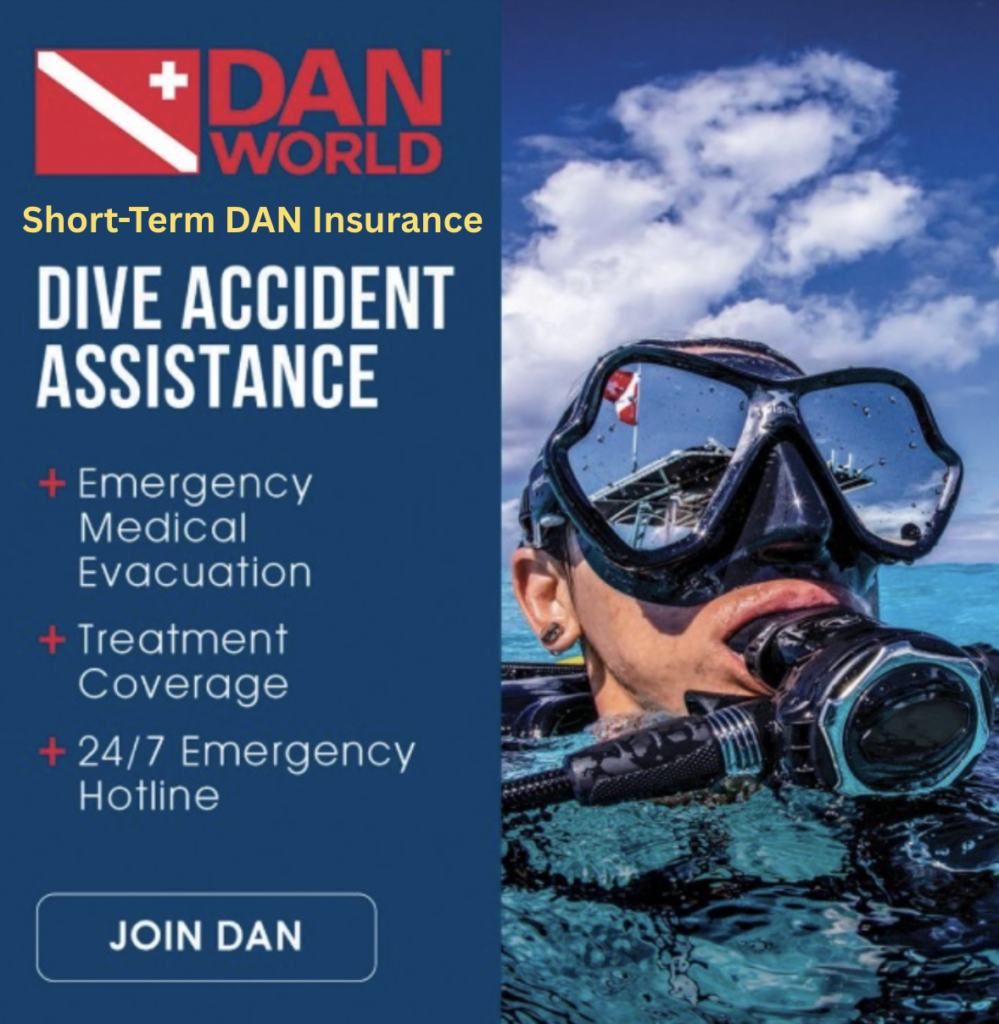 Short Term DAN Insurance for Divers Picture To Click on