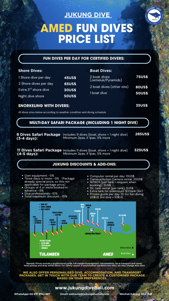 Amed fun dives price list