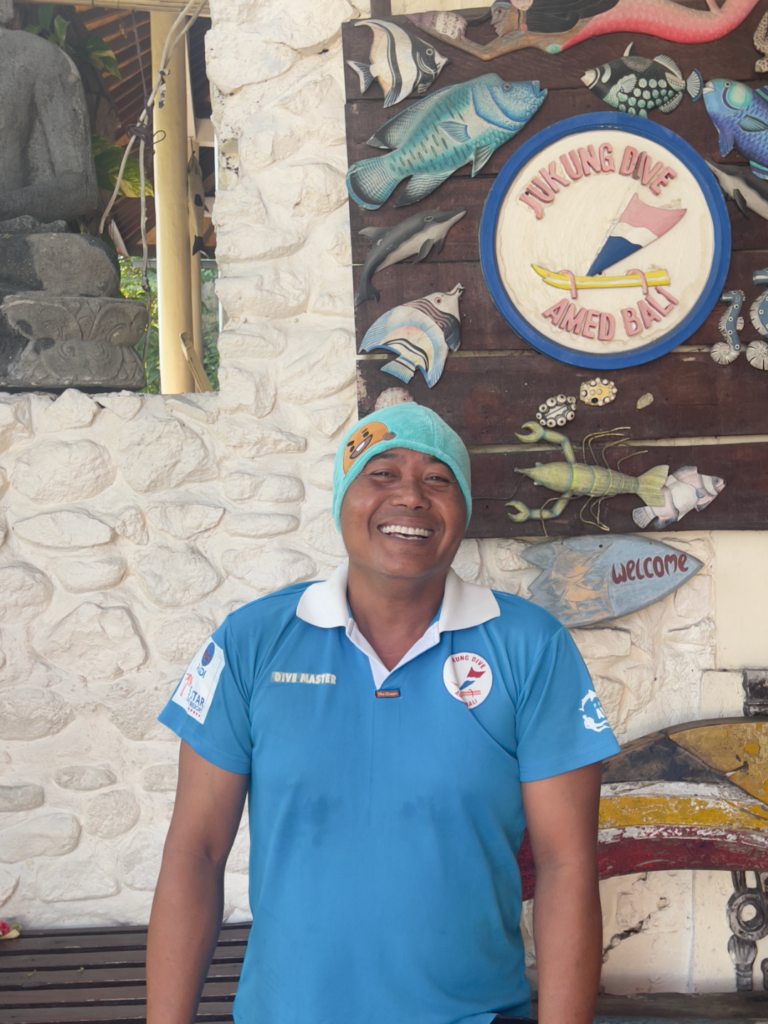 Komang dive instructor and Amed manager
