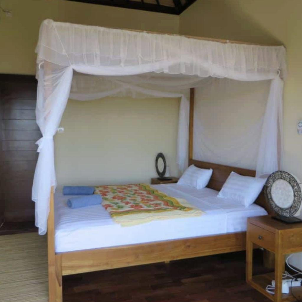 Deluxe room accommodation at Jukung Dive Amed Resort Bali