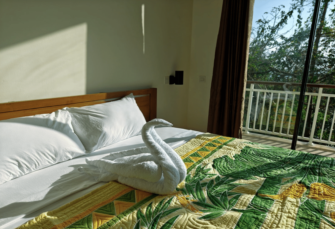 Family Room with Sea View at Jukung Dive Resort Nusa Penida offering spacious accommodation, a private balcony, ocean views, and comfortable stays for families exploring Bali.
